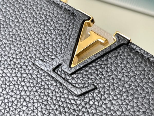 Louis Vuitton Capucines Handbag - Black - Image 6