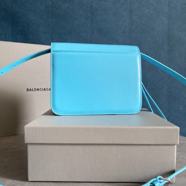 Balenciaga Square Box B Bag - Blue - Image 4