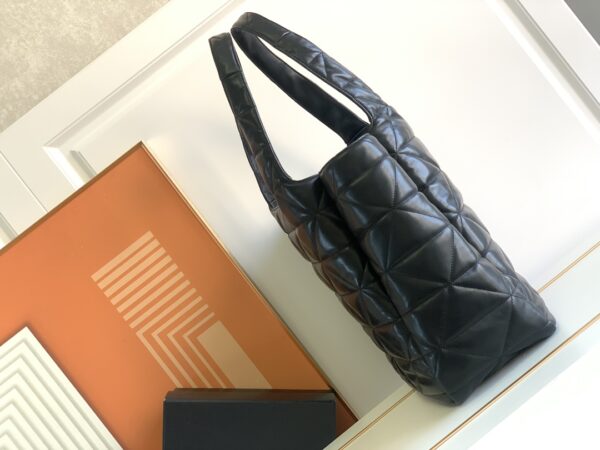 Prada Large Shopping Bag/Tramp Bag - Black - Image 5