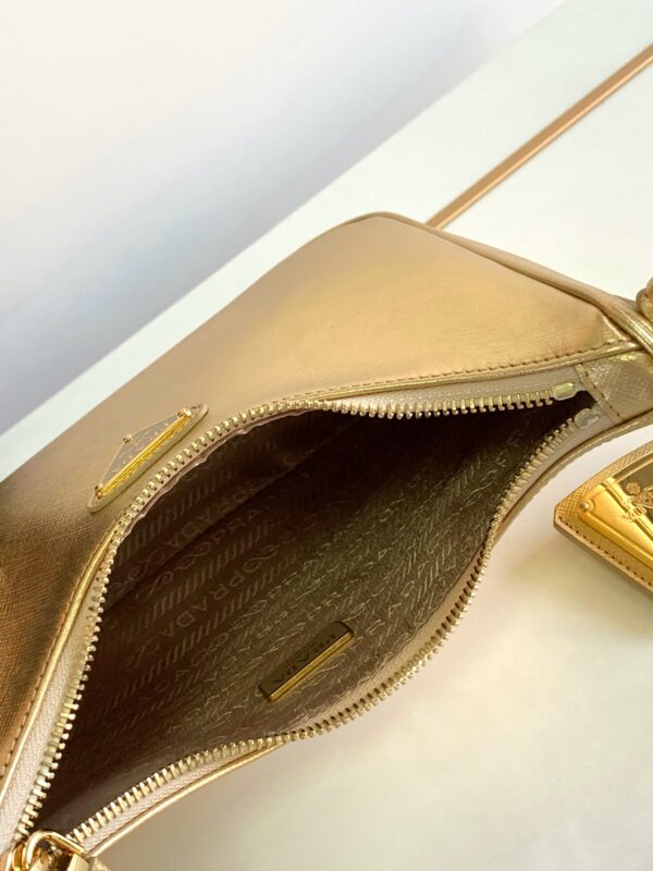 Prada Hobo Crossbody Handbag - Gold - Image 2