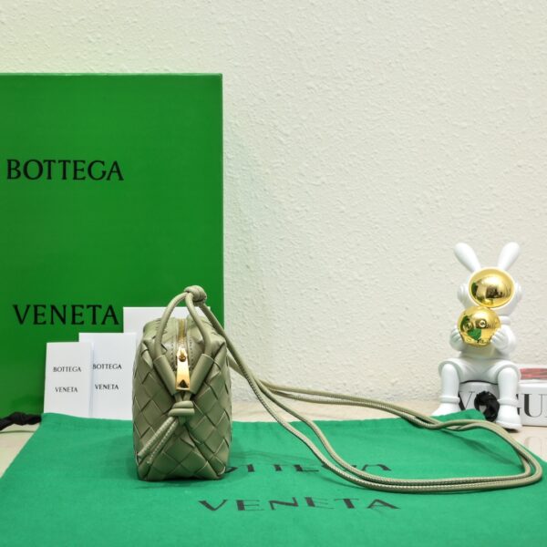 Bottega Veneta Woven Mini Round Square Bag - Green - Image 5