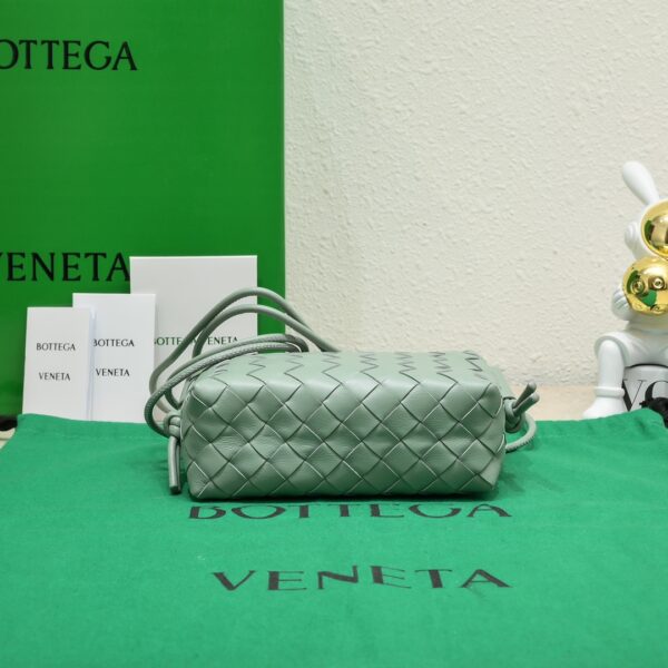 Bottega Veneta Woven Mini Round Square Bag - Light Green - Image 5