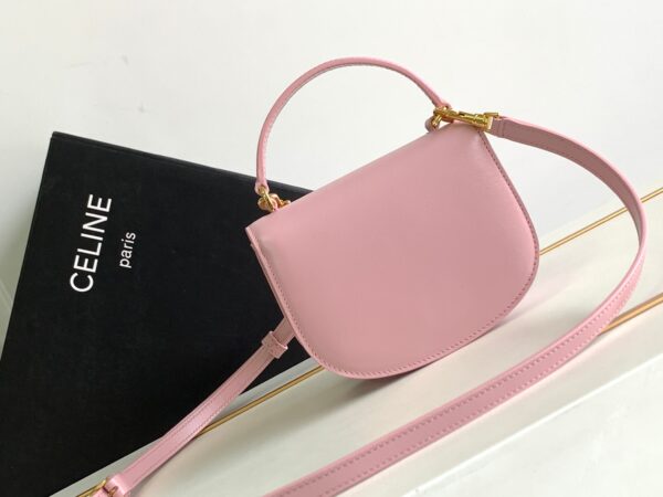 Celine Mini Besace Smooth Cow Leather Arc De Triomphe Bag - Pink - Image 4