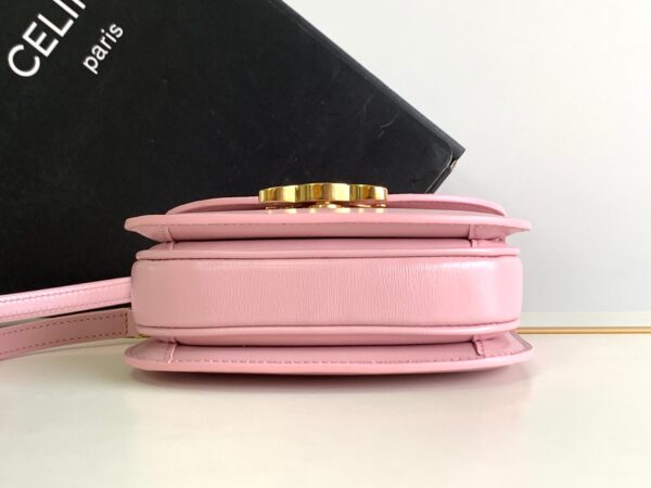 Celine Mini Besace Smooth Cow Leather Arc De Triomphe Bag - Pink - Image 3