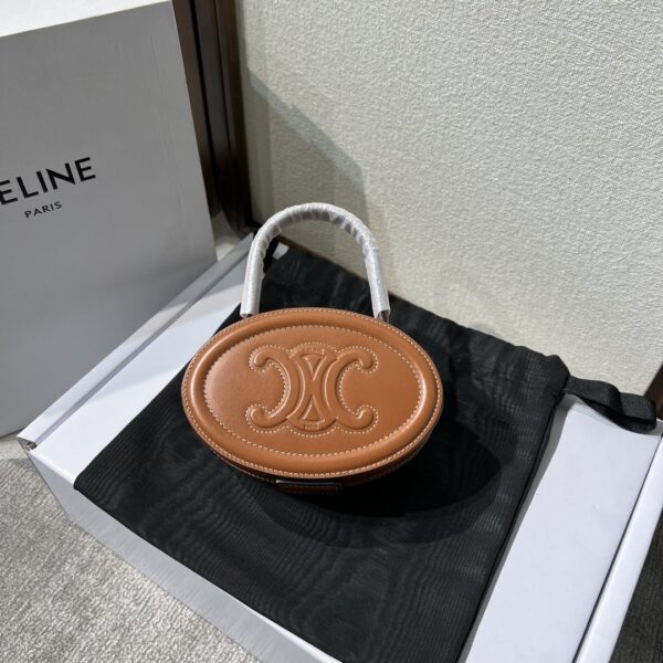 Celine Portable Mooncake Bag - Brown - Image 5