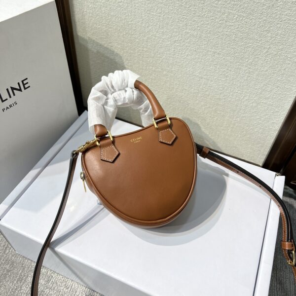 Celine New Year Capsule Series Heart-Shaped Handbag - Brown - Image 5