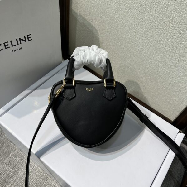 Celine New Year Capsule Series Heart-Shaped Handbag - Black - Image 4