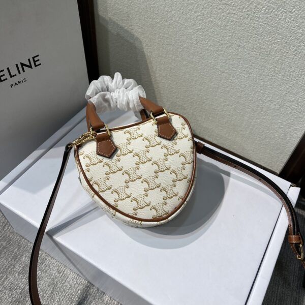 Celine New Year Capsule Series Heart-Shaped Handbag - White - Image 5