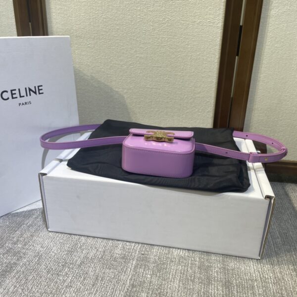 Celine 2022 New Mini Headphone Bag - Purple - Image 2