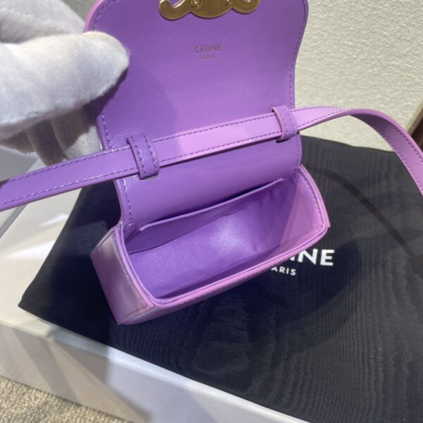 Celine 2022 New Mini Headphone Bag - Purple - Image 3