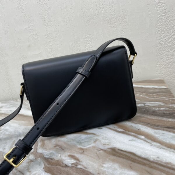 Celine Teen Triomphe Calfskin Handbag - Black - Image 4