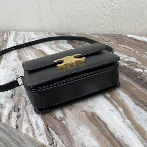 Celine Teen Triomphe Calfskin Handbag - Black - Image 3