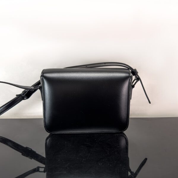 Celine Teen Triomphe Calfskin Handbag - Black - Image 4