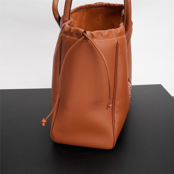 Celine Cabas Triomphe Tote Drawstring Bag - Orange - Image 3