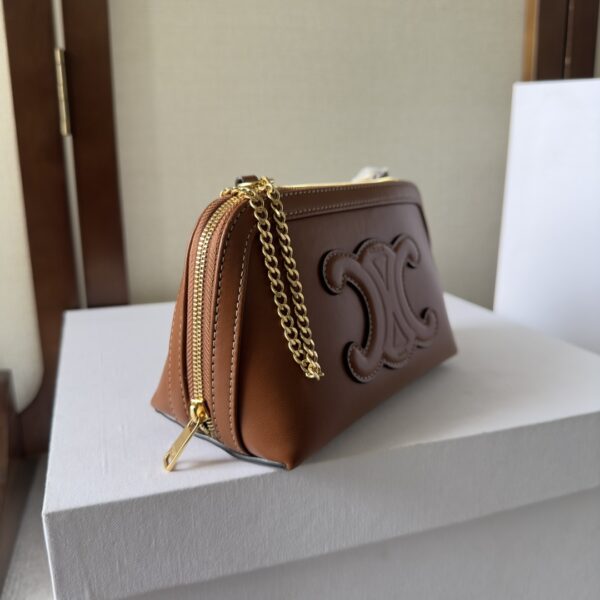 Celine Arc De Triomphe Shell Bag - Brown - Image 5