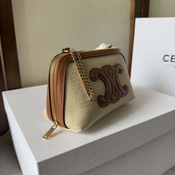 Celine Arc De Triomphe Shell Bag - Cream - Image 5