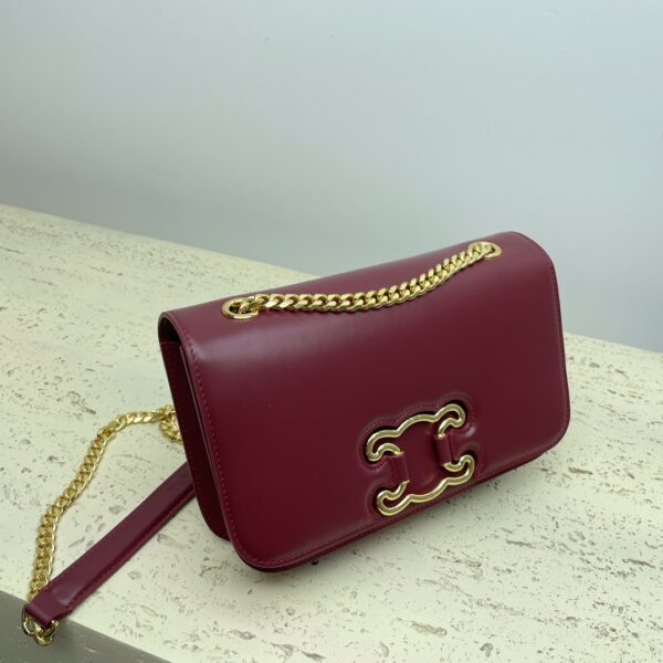 Celine Arc De Triomphe Chain Bag - Maroon - Image 2